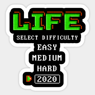 Select Difficulty 2020 Sticker